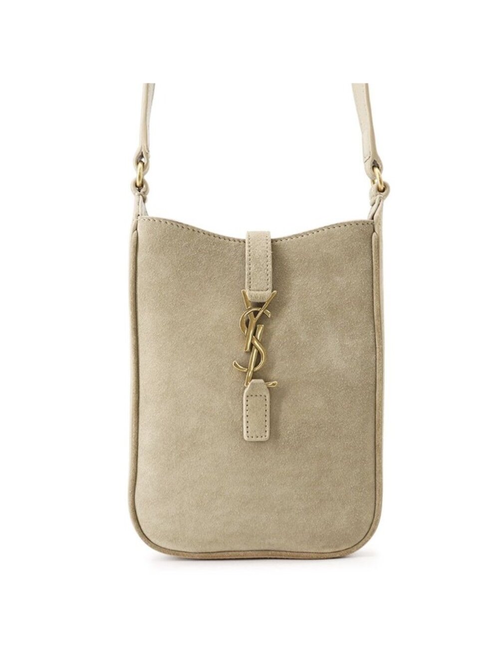 Saint Laurent Paris Shoulder Bag Le 5 A 7 Mini Vertical Suede
